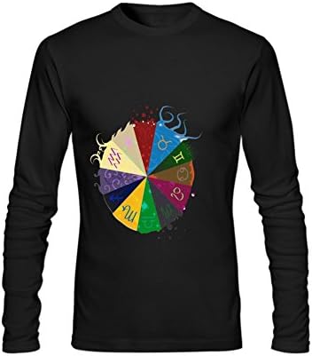 Memos Men's Homestuck God Tier Symbols Game O Neck Long Sleeve T-Shirt XL Black