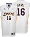 Pau Gasol Los Angeles Lakers White Replica Adidas NBA Jersey