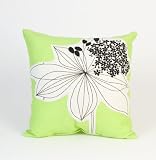 Glenna Jean Zelda Pillow - Green with Flower