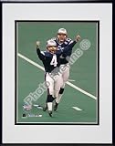 Adam Vinatieri, New England Patriots Game Winning Field Goal Super Bowl XXXVI #3 Double Matted 8 X 10 Photograph in Black Anodized Aluminum Frame