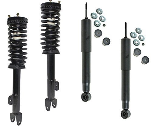DTA 70113 Full Set 2 Front Complete Struts with Springs and Mounts + 2 Rear Shocks 4-pc Set, Rear Wheel Drive, 5.7L Only, 2005-10 Chrysler 300, 2006-10 Dodge Charger, 2005-08 Dodge Magnum