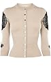 Lace Insert Cardigan