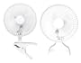 Optimus F-0645S 6-Inch 2-Speed Convertible Personal Clip-On/Table Fan, White