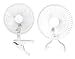 Optimus F-0645S 6-Inch 2-Speed Convertible Personal Clip-On/Table Fan, White