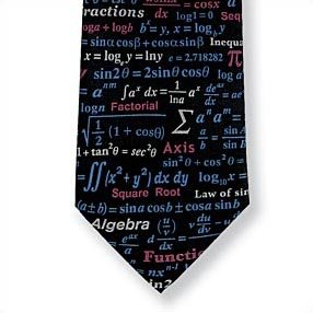 Math Equations Silk Tie