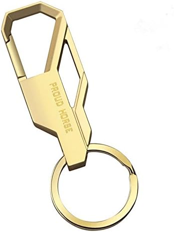 2000Shop Jeep Key Chain Ring Stainless Steel-Top Case Bag Keychain [Multi Style] For Gift Decoration (Golden)
