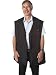 Rufus Roo: The BIG Pocket Travel Vest in BLACK Black Zip - Large Size (STEALTH)