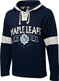 Toronto Maple Leafs Old Time Hockey Navy Jetted Lightweight Hooded Fleece Sweatshirt