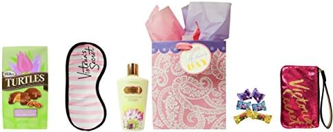 Happy Mother's Day Pink/Purple Bag - Victoria Secret Lotion/Bag &amp; Goodies Basket Set