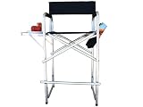 Buy Tall Folding Camping Fishing Director's Chair - Black