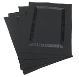 DII Black Ribbon Border Placemat, Set of 4