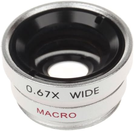 Lx-u002 Universal Clip Lens Wide Angle + Macro + Fisheye Lens - Silver