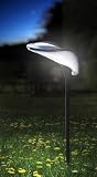 Produkt-Bild: Designer LED Solarleuchte von RAY. 3 JAHRE GARANTIE! Ideal als Gartenbeleuchtung, Solarlampe, Gartenstrahler, Aussenleuchte, Solar LED Lampe, Solar Laterne, Solar Garten Licht, Gartenlampe, Stecklampe, Gartenlampe, Solar LED Leuchte