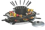 Andrew James 8 Person Raclette Grill & Fondue Set