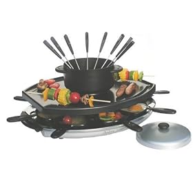 Andrew James Raclette Grill & Fondue Set