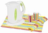 Kalorik JK-25697 L Sunny Morning 1500-Watt Kettle With Free Mugs and Table Mats, Lime