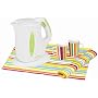 Kalorik JK-25697L Sunny Morning 1500-Watt Cordless Jug Kettle with 2 Mugs and 2 Table Mats, Lime