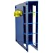 Heathrow Scientific HD20612 Blue ABS Plastic Manual Pipette Rack with 4 Compartment