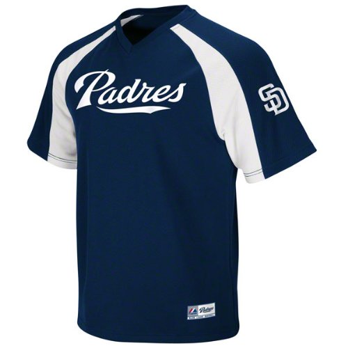San Diego Padres Navy Crusader V-Neck Youth Jersey