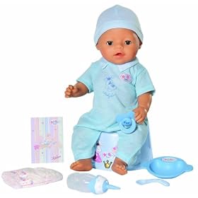 Zapf Creation White Baby Born Boy Doll with Magic Potty