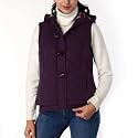 BGSD Women's Quilted Hooded Vest in Navy or Purple