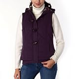 BGSD Women's Quilted Hooded Vest in Navy or Purple