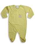 Bambolino - Newborn Baby Girls Long Sleeved Footed Coverall, Yellow