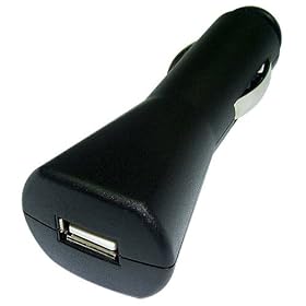 LUPO USB BLACK CAR CHARGER (FOR IPOD VIDEO, NANO, PHOTO, MINI, SHUFFLE, ALL MP3 & MP4 PLAYERS, PDA's etc)