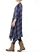 Mordenmiss Women's New Loose Thin Garb Drape Open Front Cardigan L Blue Plaid