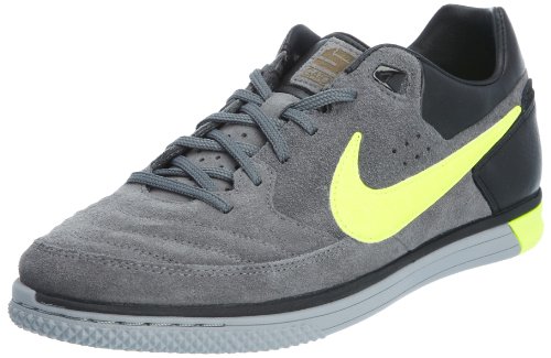 Nike Men's NIKE NIKE5 STREETGATO SOCCER INDOOR SHOES 9.5 (DARK GREY/VOLT/BLACK STEALTH)