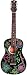 Luna Aurora Imagine Mini Acoustic Guitar, Black