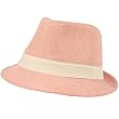 Girls Toddlers Kids Ages 4+ Child Summer Sun Fedora Trilby Hat Cap Pink 54cm