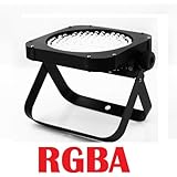 LED Slim Flat RGBA Par 64 can puck style DMX DJ uplighting light