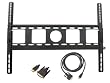 Pyle Ultra-Thin Wall Mount & Cable Package for Home/Office/Schools/Public -- PSW598UT 42" to 65" Flat Panel Ultra-Thin TV Wall Mount + PHDMDVI3 3FT HDMI Male To DVI Male Cable.