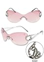 Baby Phat 1016 Pink Gunmetal Sunglasses w/ Rhinestones: 100% Authentic