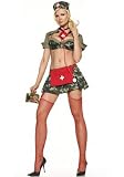 Sexy 6PC Army Medic Military Nurse Halloween Costume