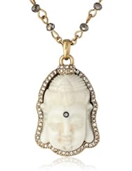 Lucky Brand Buddha Charm Necklace, 29"