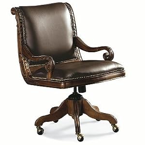 Oswald Leather Desk Chair - Frontgate