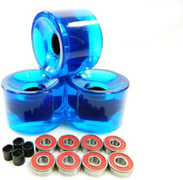 Big Boy 70mm Gel Solid Skateboard Wheels + ABEC 7 Bearings Spacers
