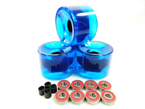 Big Boy 70mm Gel Solid Skateboard Wheels + ABEC 7 Bearings Spacers