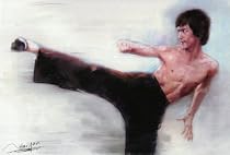 Bruce Lee (Kick) Movie Poster Print - 16" X 20"