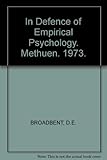 In defence of empirical psychology