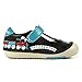 Momo Baby Boys First Walker/Toddler Train T-Strap Leather Shoes
