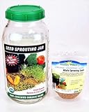 Seed Sprouting Jar, Glass Half Gallon - 1 pc,(Handy Pantry)