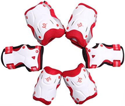 LightReach Muti-Sports BOY transforme Toddler Kids colorful Pad Set with Knee Elbow and Wrist boy No 1 choice -Red