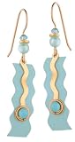 Baby Blue Gold Plate Overlay Earrings, Handmade in USA by Adajio Sienna Sky 7196-ad03