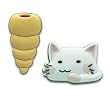Lucky Star Cat and Bread PVC Pin Set