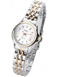 (ONLYOU) New Quartz Watch Wrist Watch with Stainless Steel Band for Lady - White SWWM2-179989
