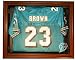 Miami Dolphins Removable Face Jersey Display Case - Brown