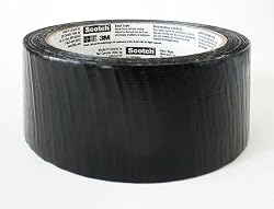 Colored Duct Tape by 3M- Jet Black 1.88in x 20yd